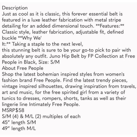 New- Free People We The Free Jona Belt In Metallic Bronze, Purple, Yellow - Picture 6 of 6